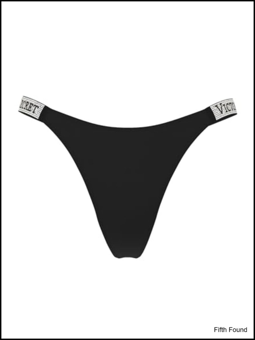 Very Sexy Shine Strap Thong Panty Rhinestone Low Rise